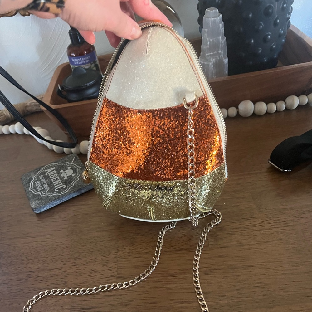Betsey Johnson candy corn bag!